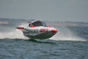 Saints Boat in a Race